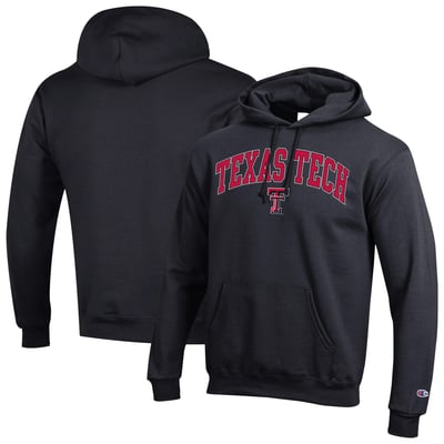  Texas Tech Red Raiders Champion Arch Over Logo Pullover Hoodie - Black